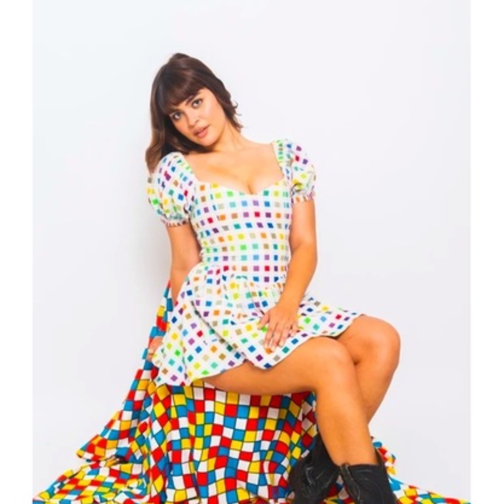 Fashion Brand Company Virgin Mini Dress - Pantone Pattern RARE